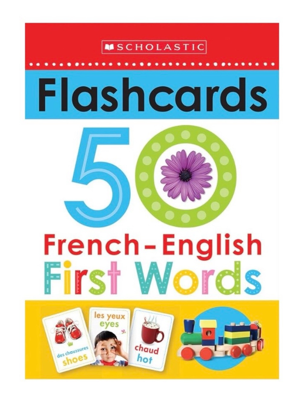 Scholastic Early Learners: French-English 50 First Words | Colourful Flashcards